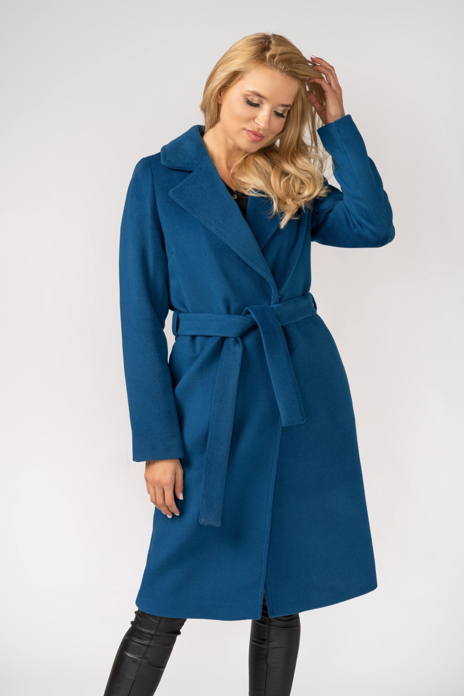 Elegancki, Długi Płaszcz Damski