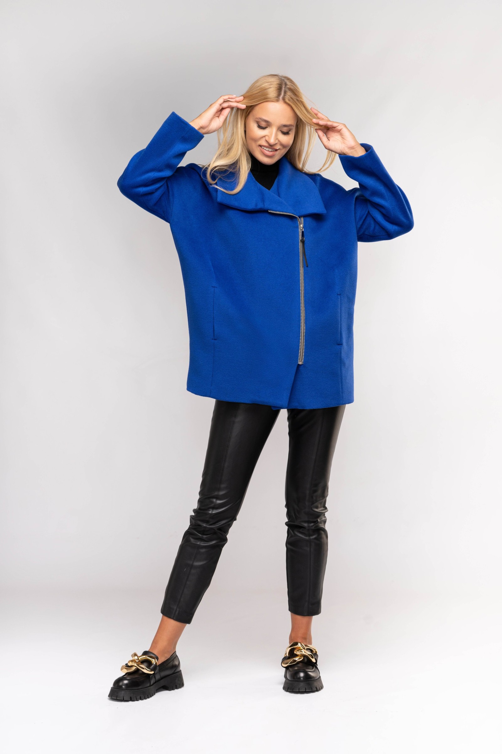 Elegancki, Długi Płaszcz Damski