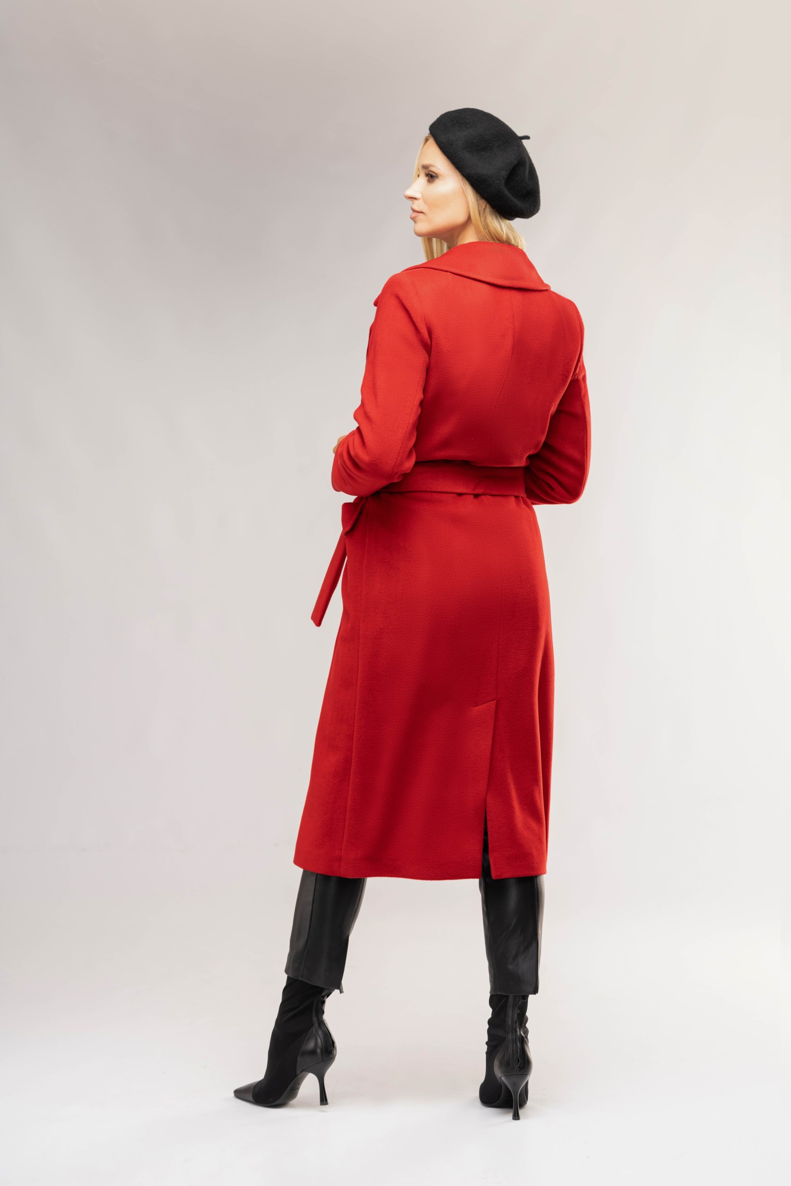 Elegancki, Długi Płaszcz Damski