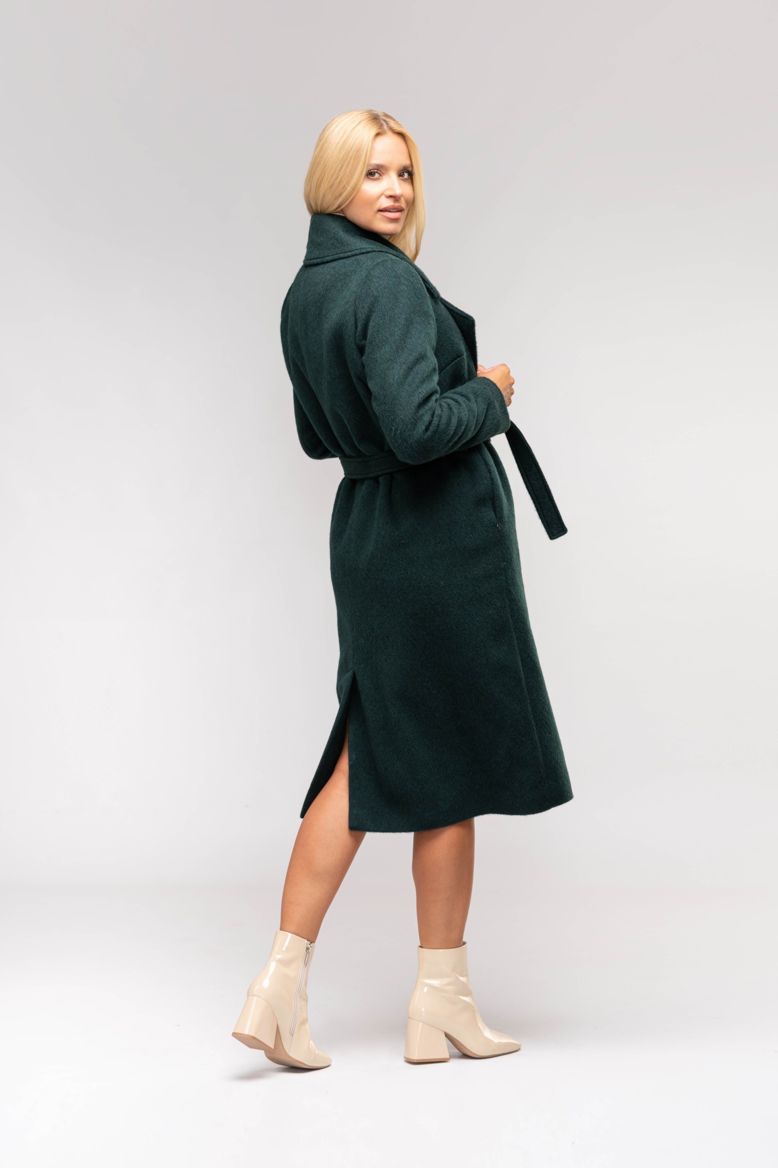 Elegancki, Długi Płaszcz Damski