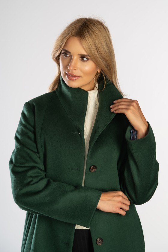Płaszcz wełniany m546 zielony