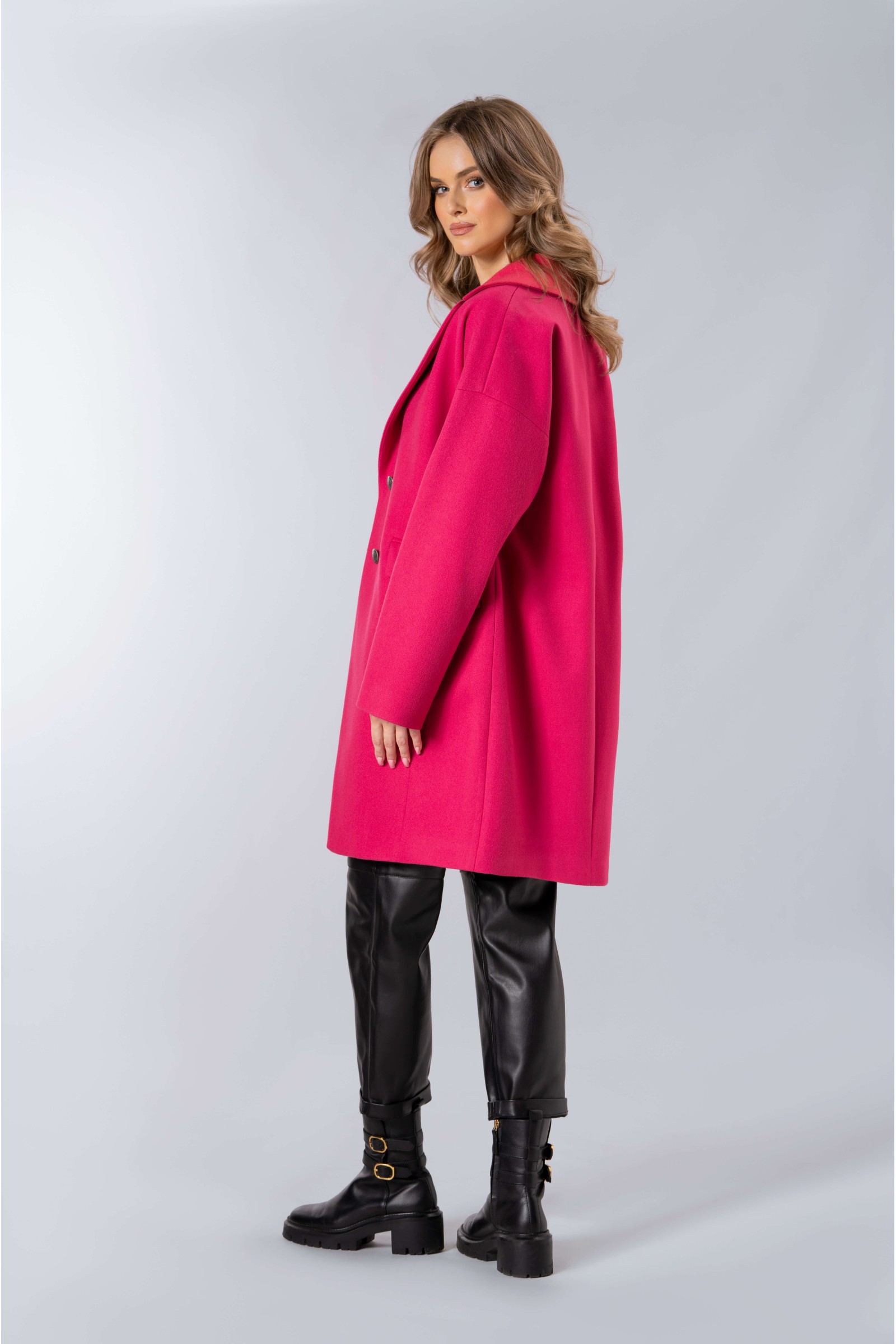 Elegancki, Długi Płaszcz Damski