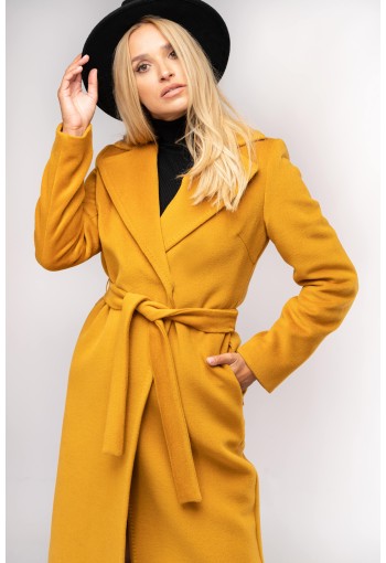 Elegancki, Długi Płaszcz Damski