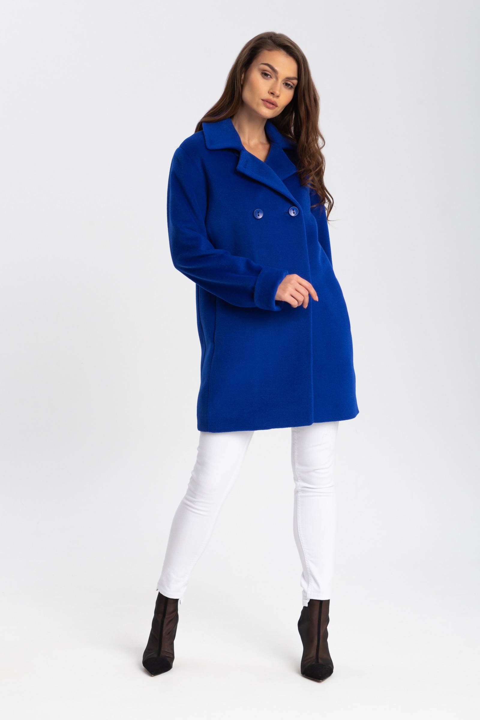 Elegancki, Długi Płaszcz Damski