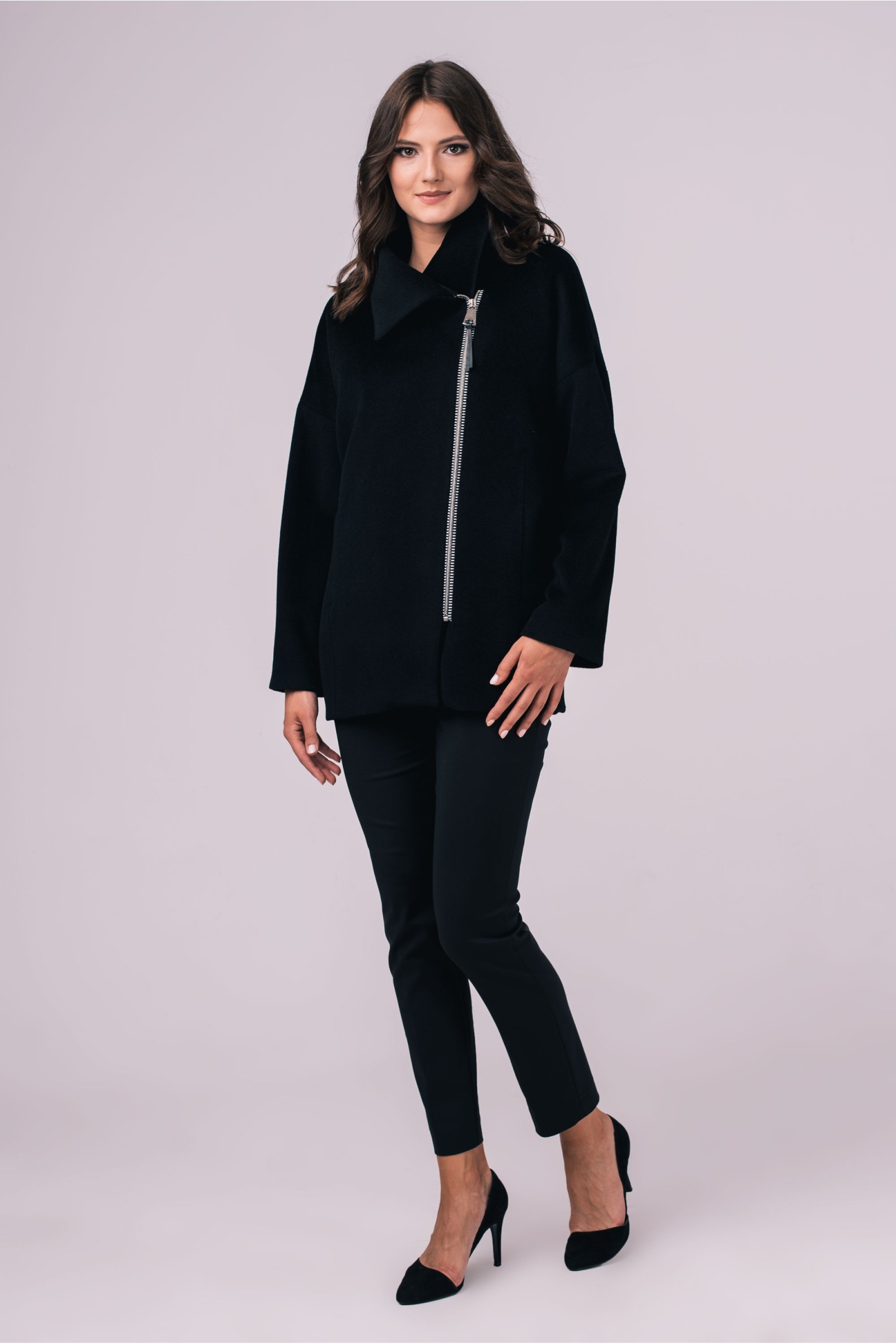 Elegancki, Długi Płaszcz Damski