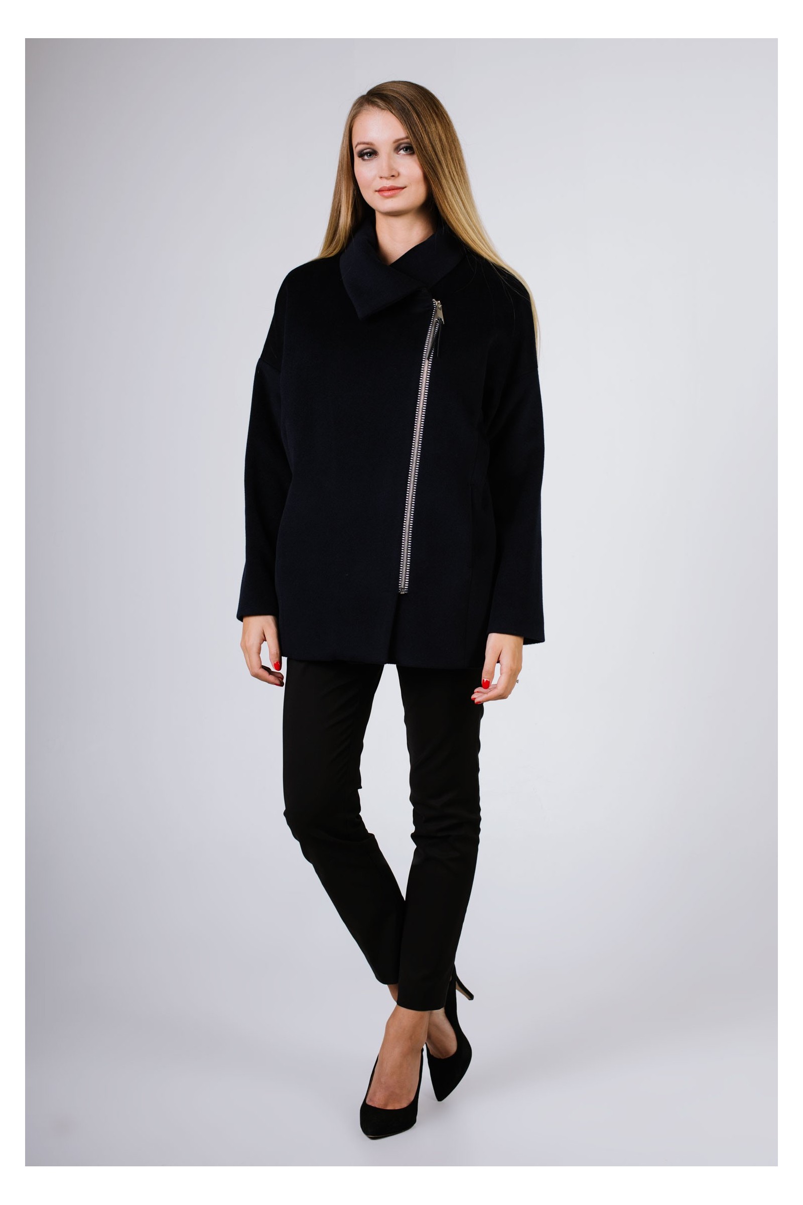 Elegancki, Długi Płaszcz Damski