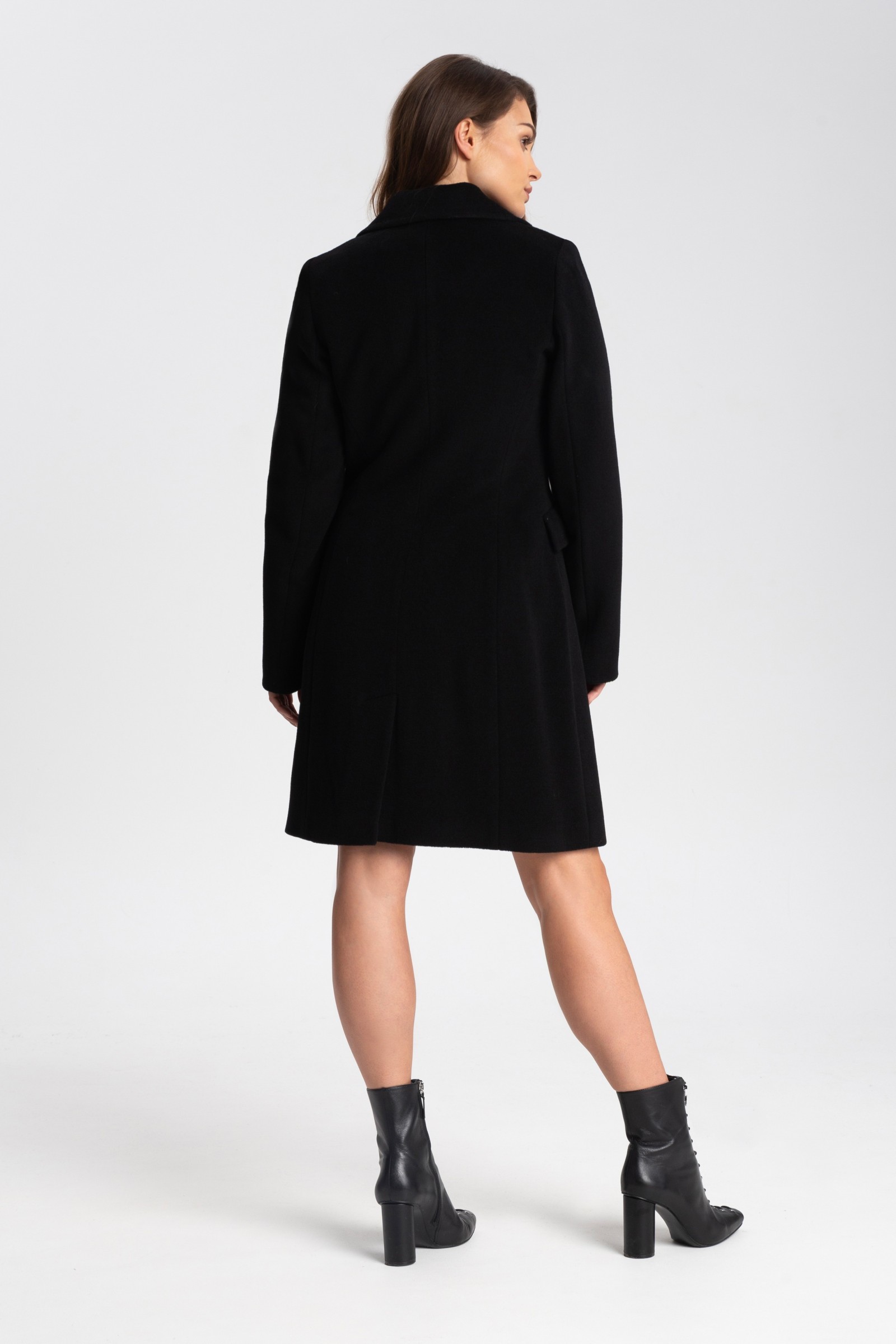 Elegancki, Długi Płaszcz Damski