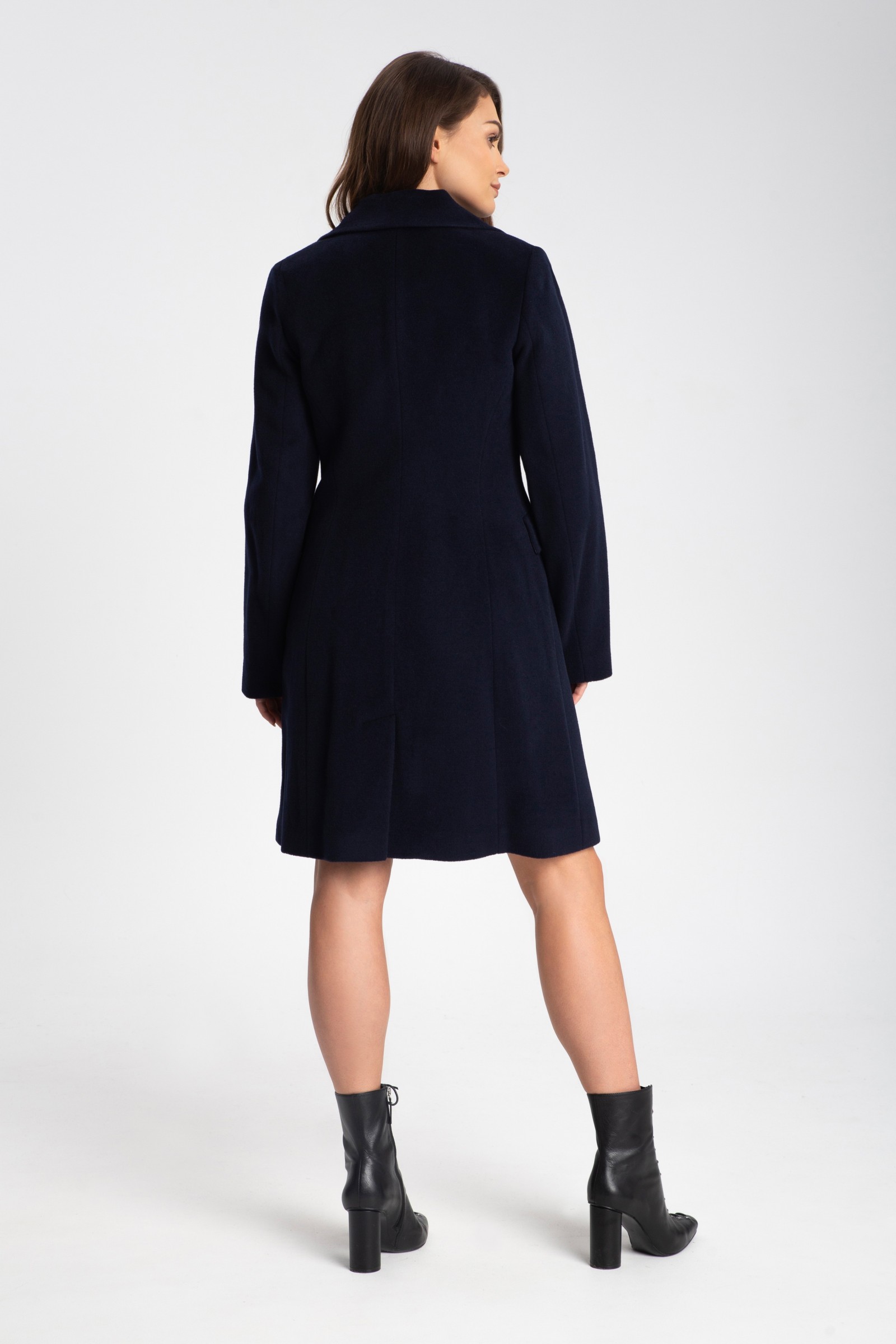 Elegancki, Długi Płaszcz Damski