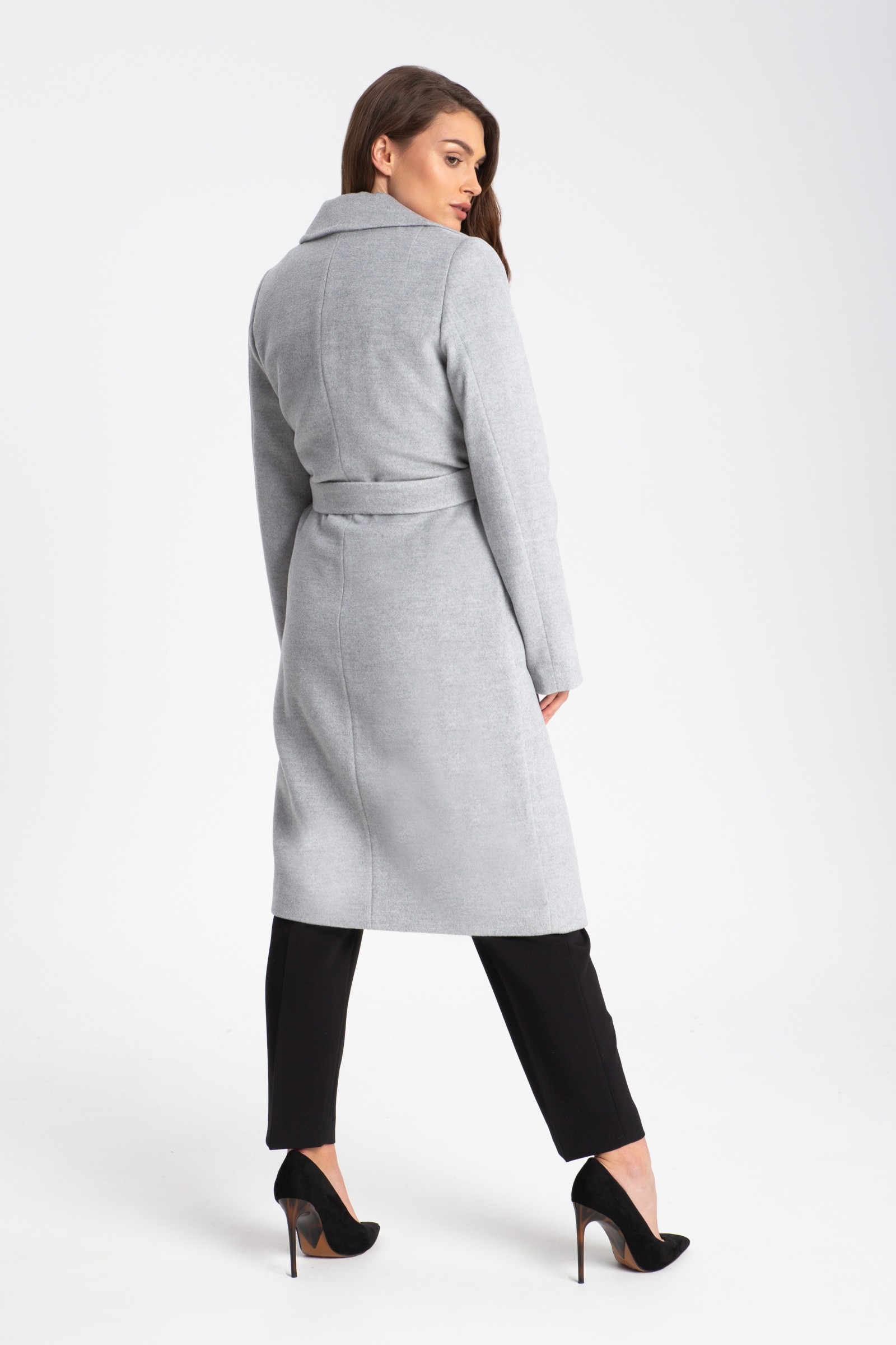 Elegancki, Długi Płaszcz Damski