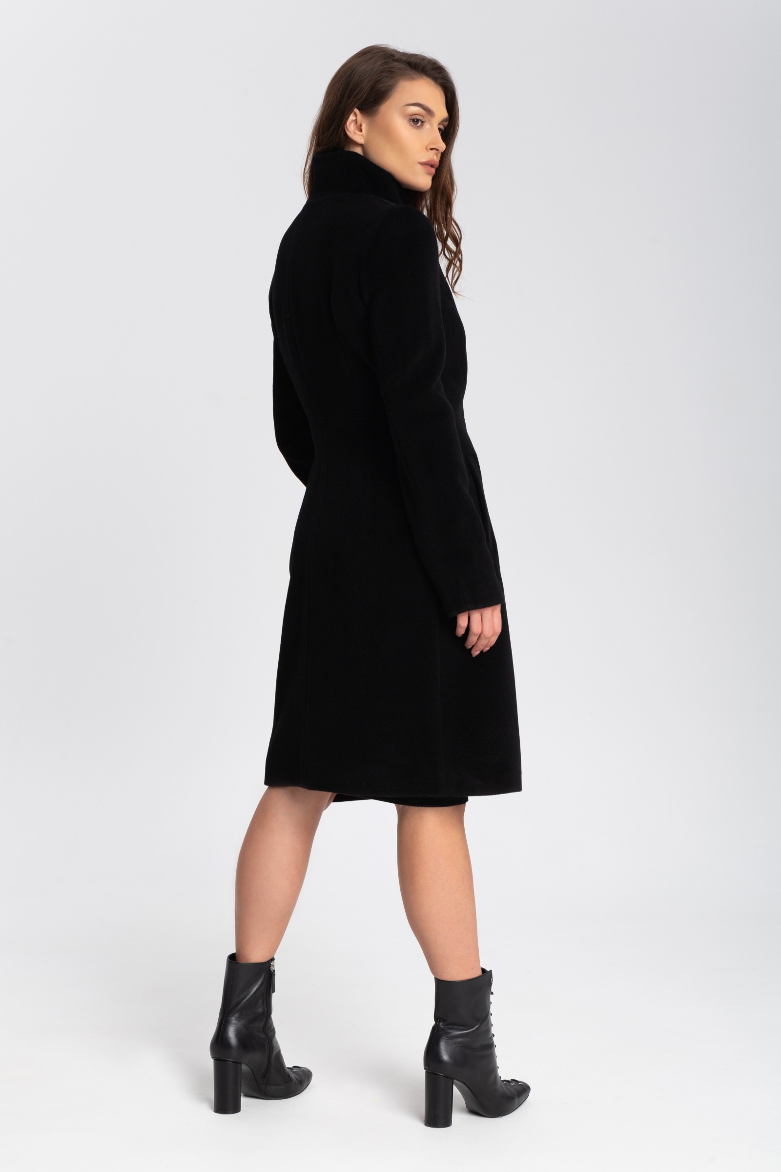 Elegancki, Długi Płaszcz Damski