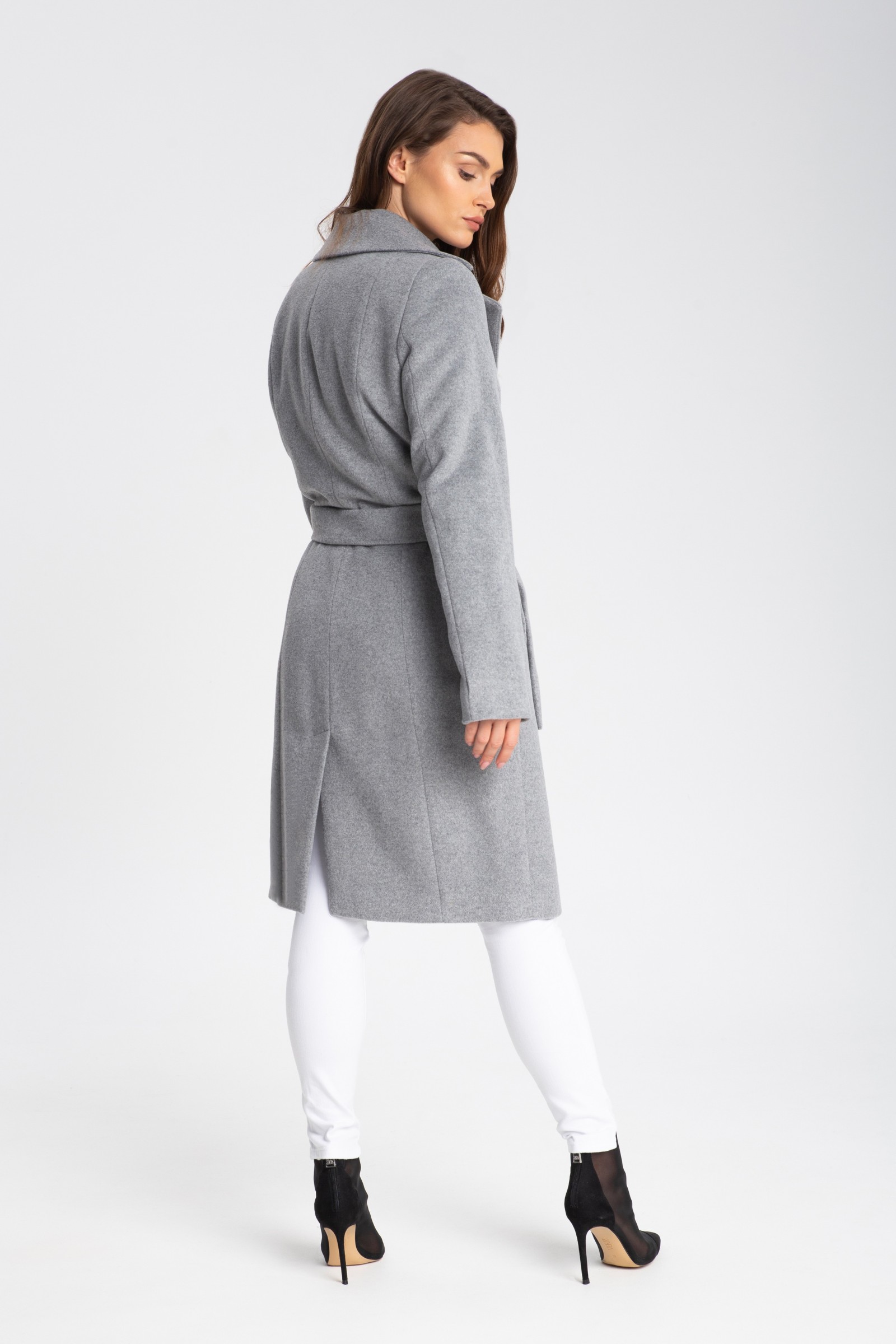 Elegancki, Długi Płaszcz Damski