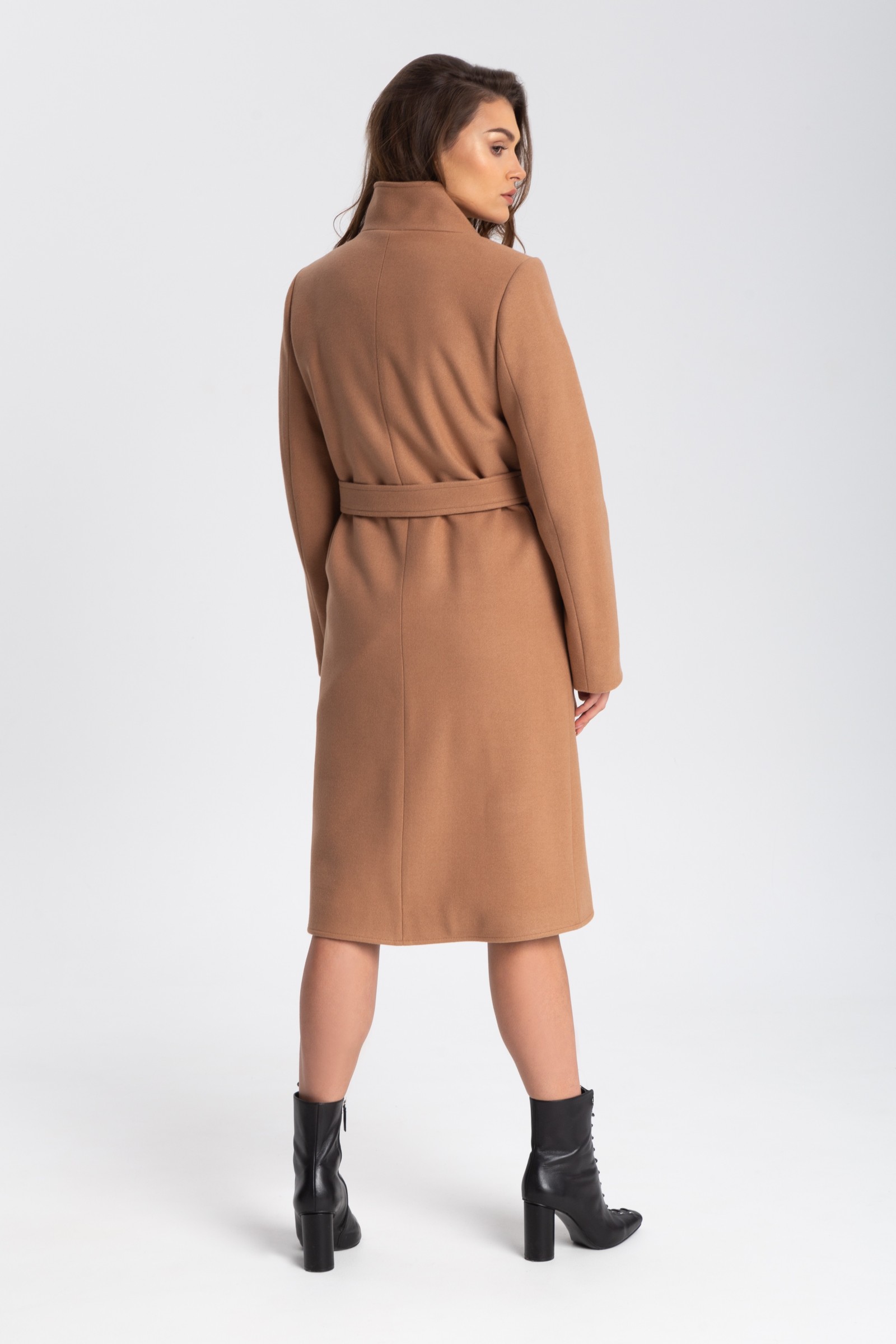 Elegancki, Długi Płaszcz Damski