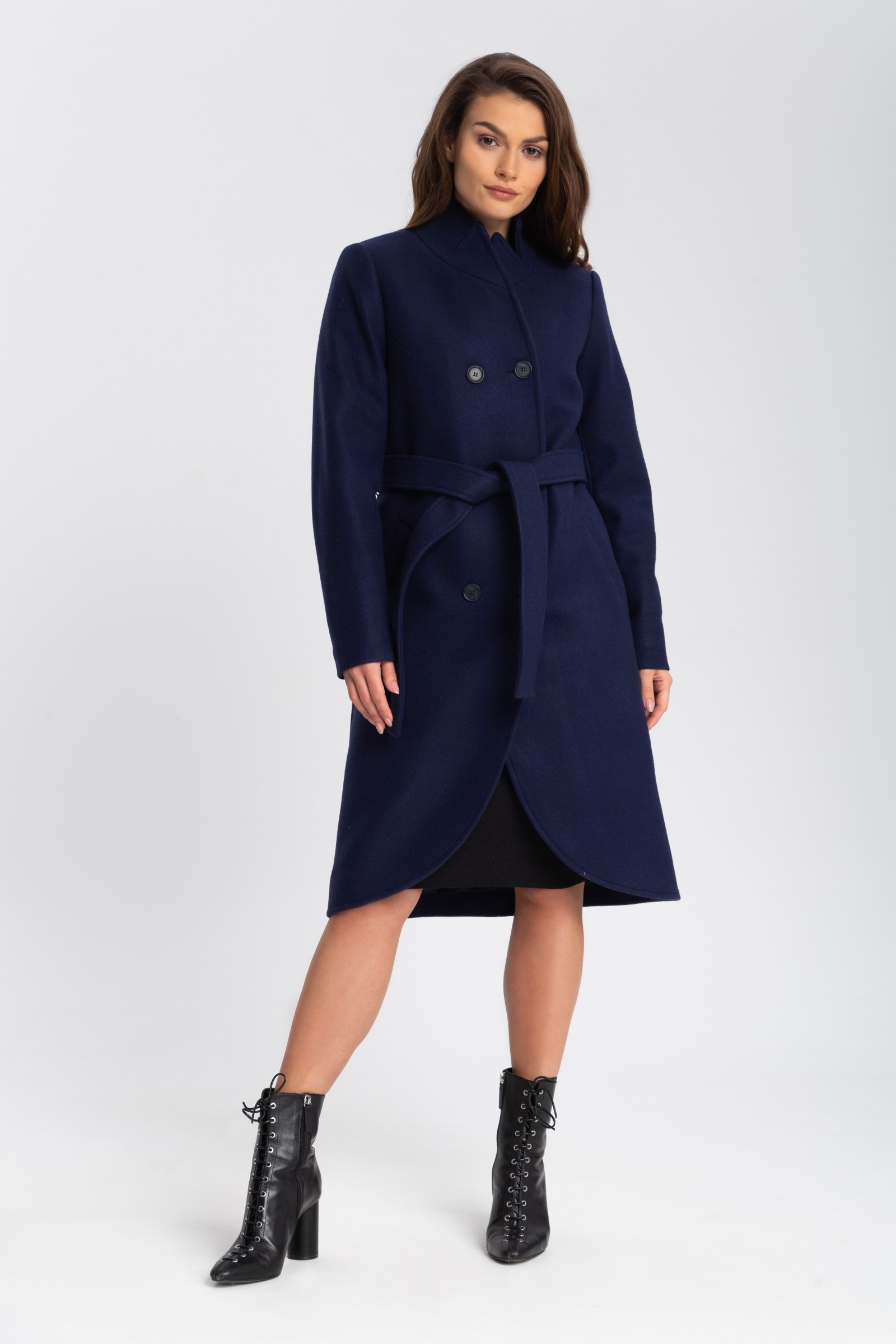 Elegancki, Długi Płaszcz Damski