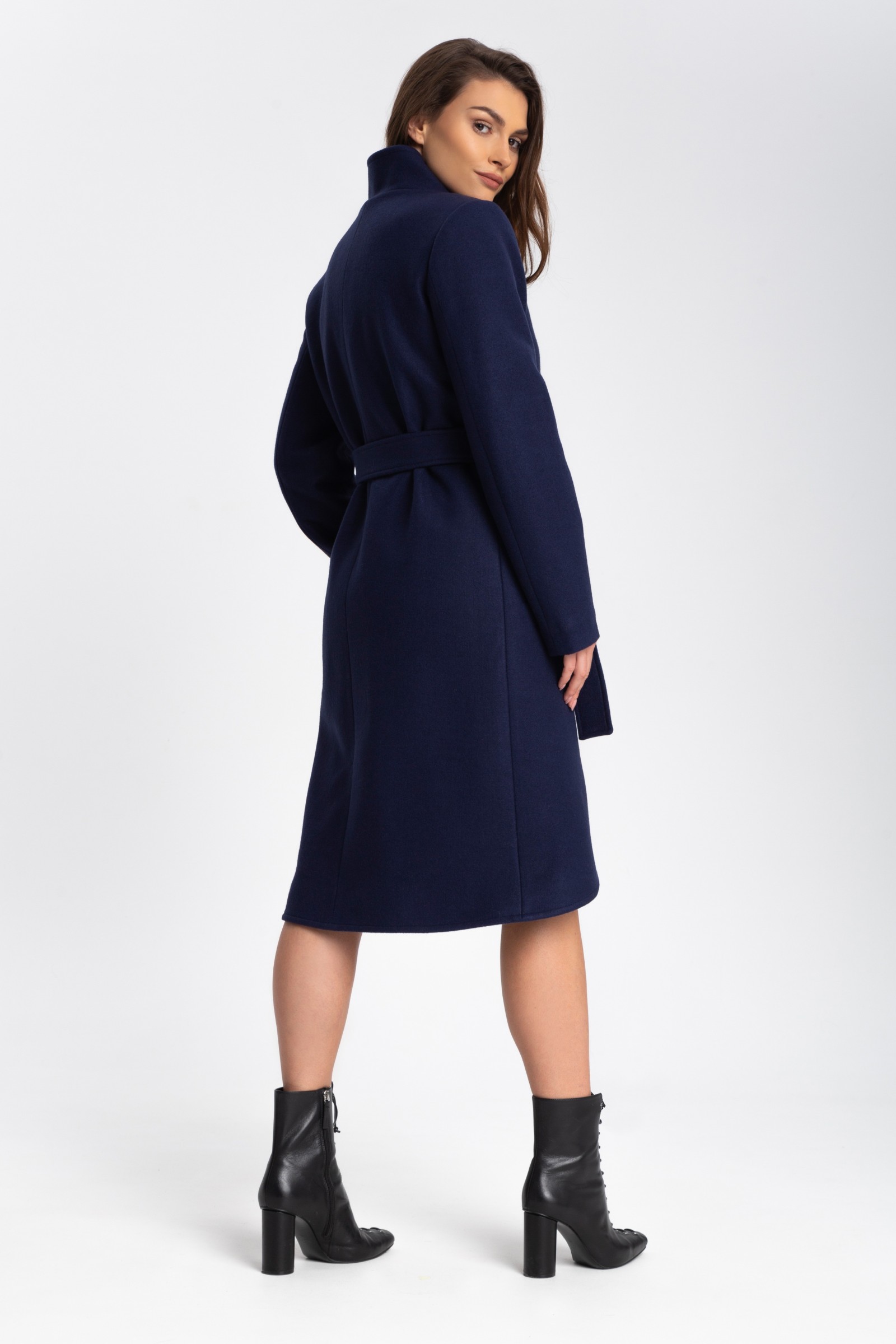 Elegancki, Długi Płaszcz Damski