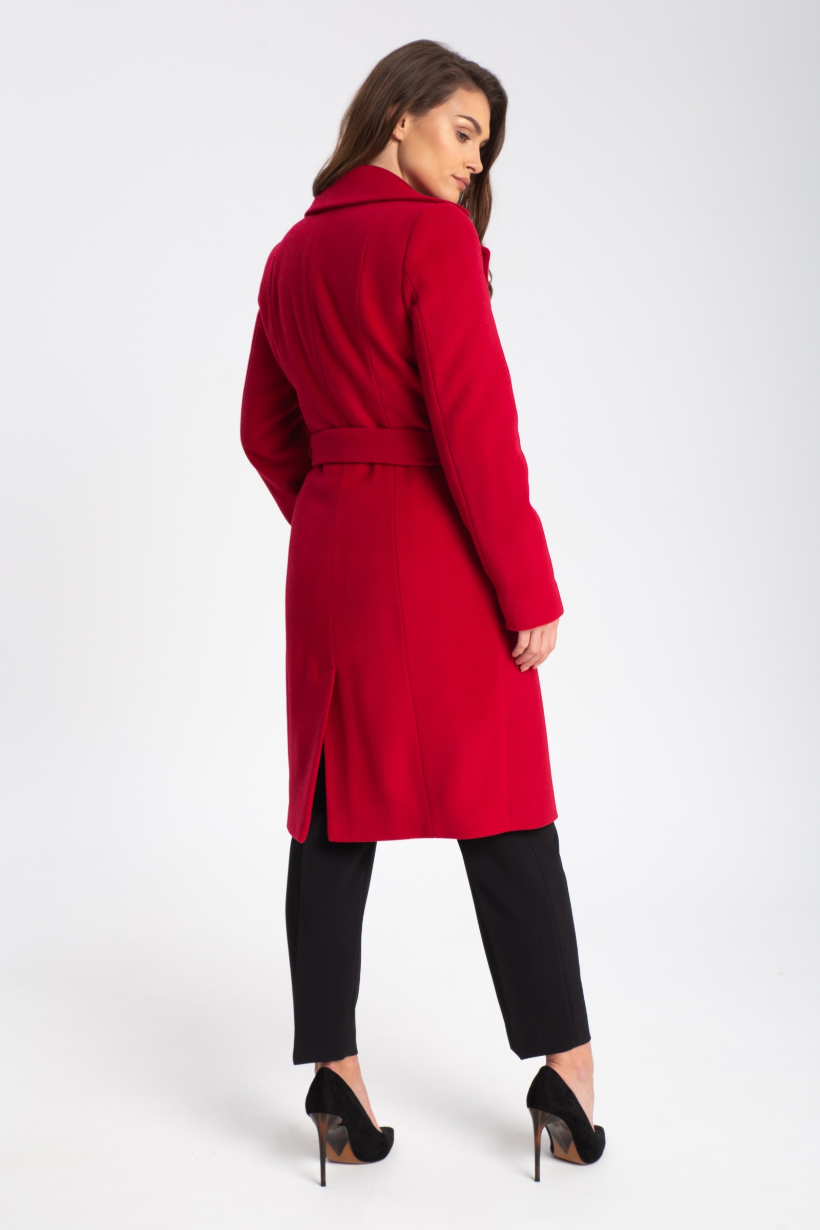 Elegancki, Długi Płaszcz Damski