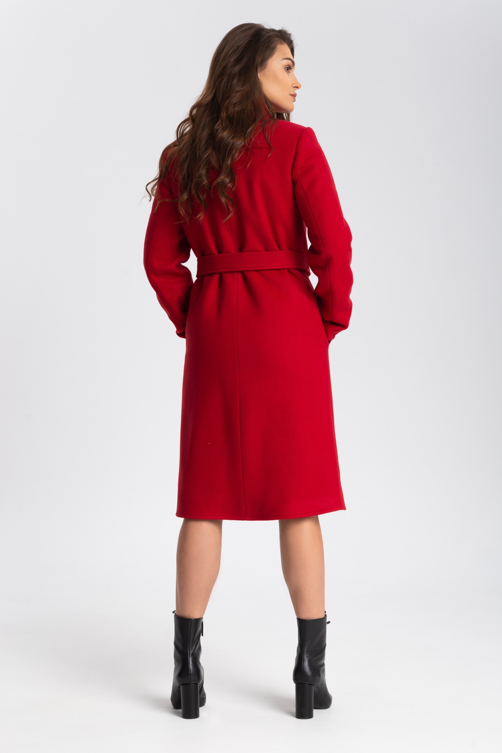 Elegancki, Długi Płaszcz Damski