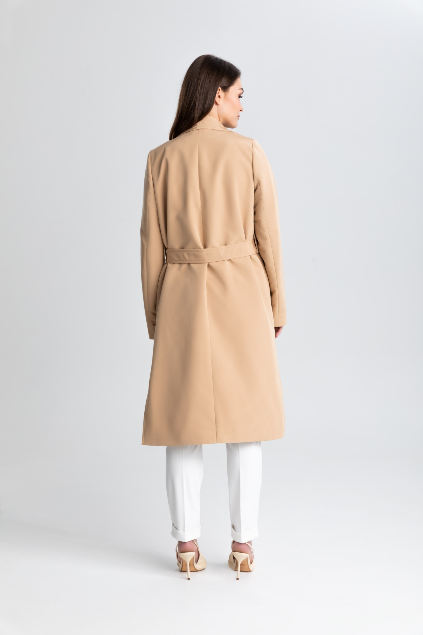 Minimalistyczny prochowiec m462 camelowy Szulist