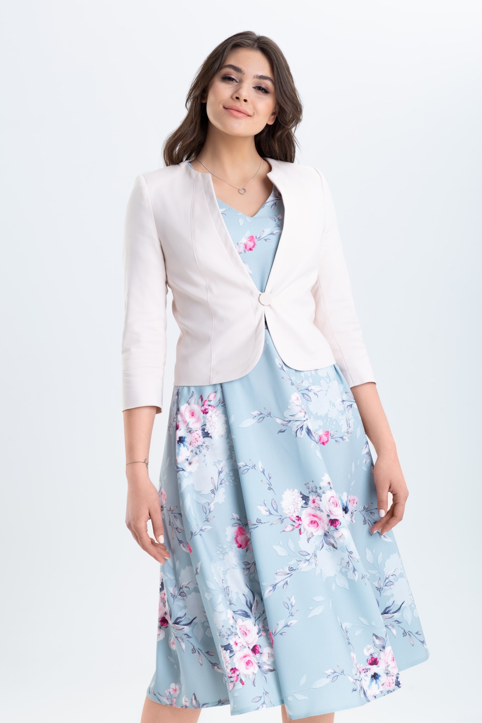 Klasyczny, elegancki żakiet typu chanel m646 Szulist