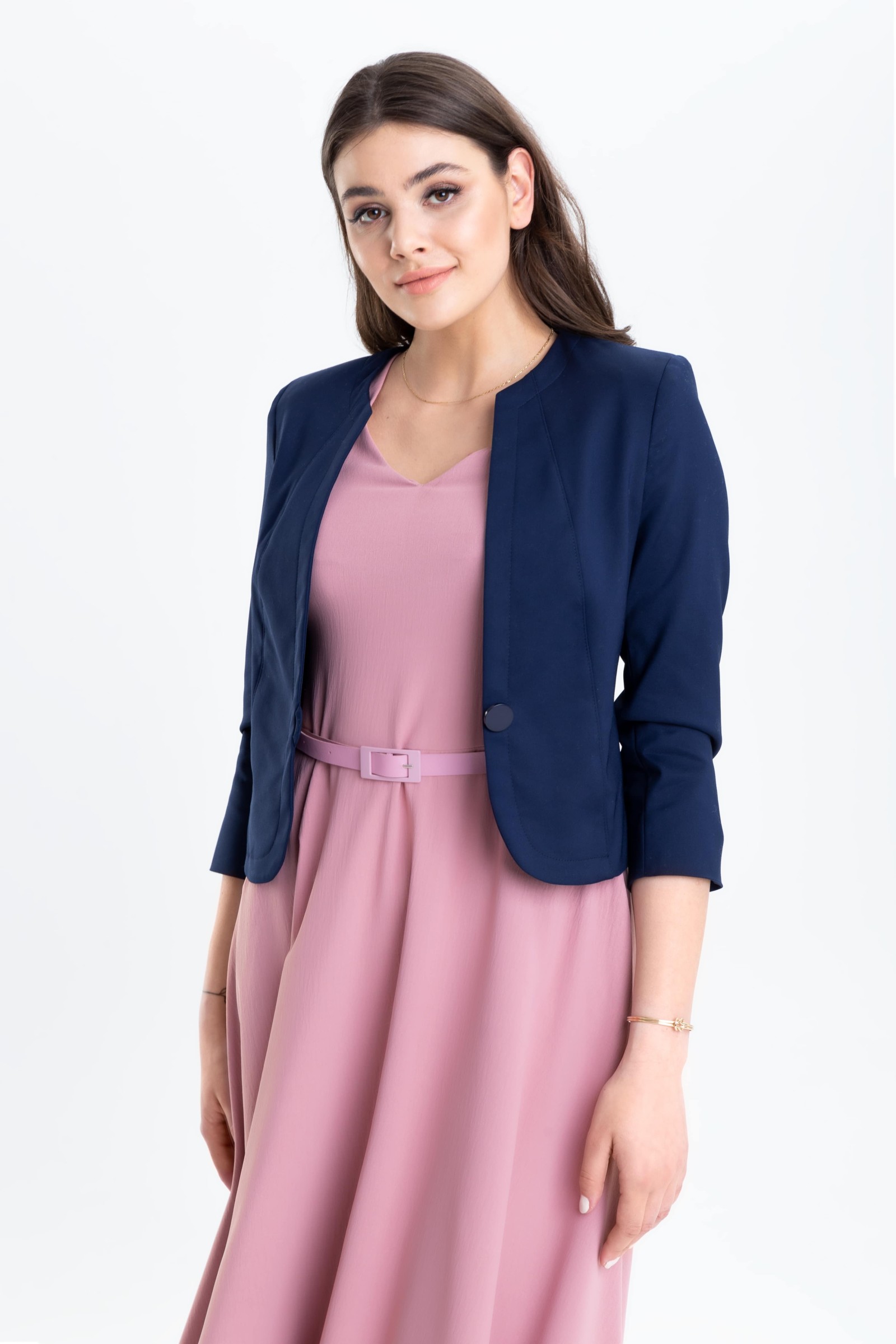 Klasyczny, elegancki żakiet typu chanel m646 Szulist