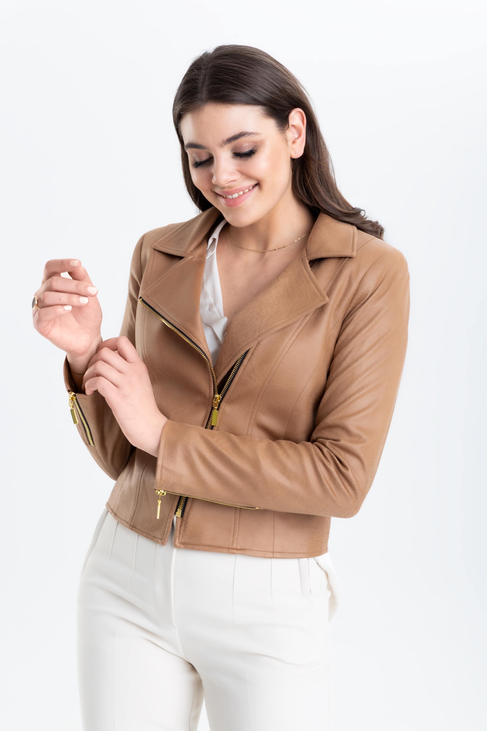 Ramoneska ze skóry ekologicznej m725 Szulist